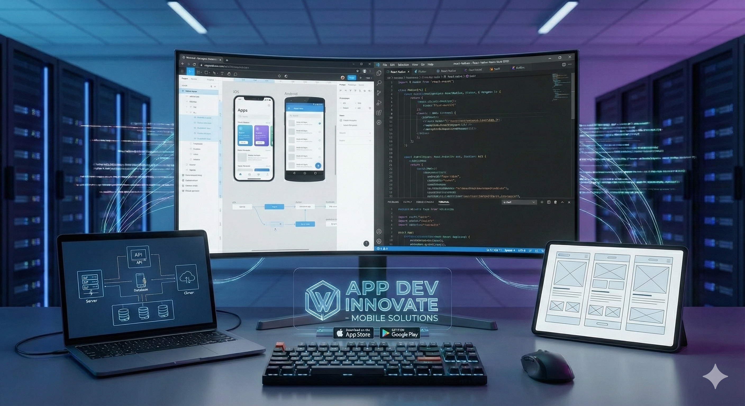 앱 개발 일러스트