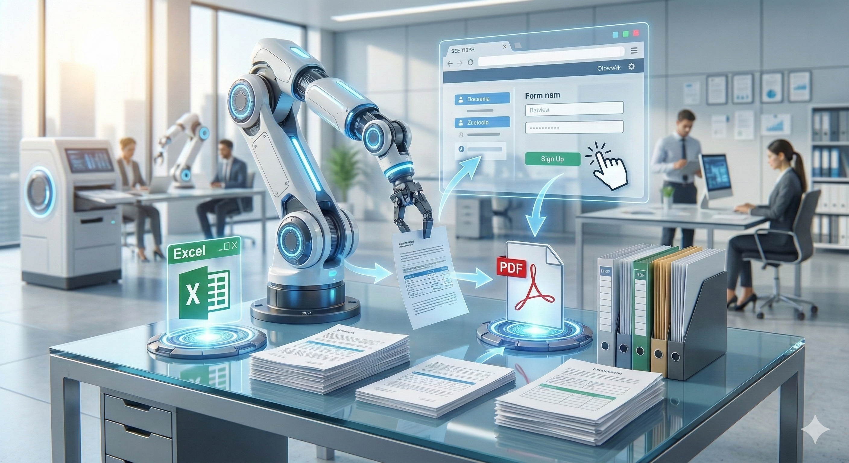 업무 자동화 일러스트