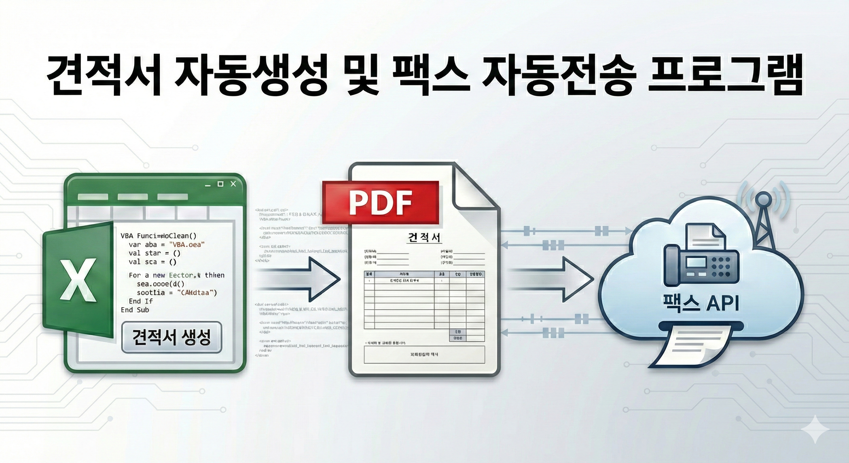 견적서 생성 및 팩스전송 프로그램 - 오토비지니스 프로젝트